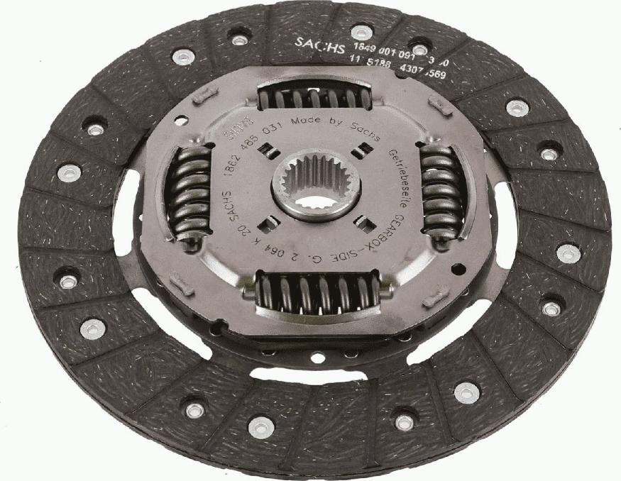 SACHS 1 862 485 031 - Clutch Disc autospares.lv