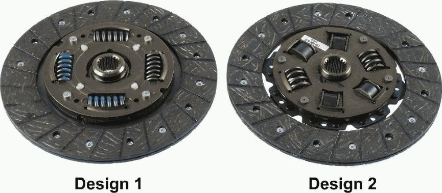 SACHS 1878 600 904 - Clutch Disc autospares.lv