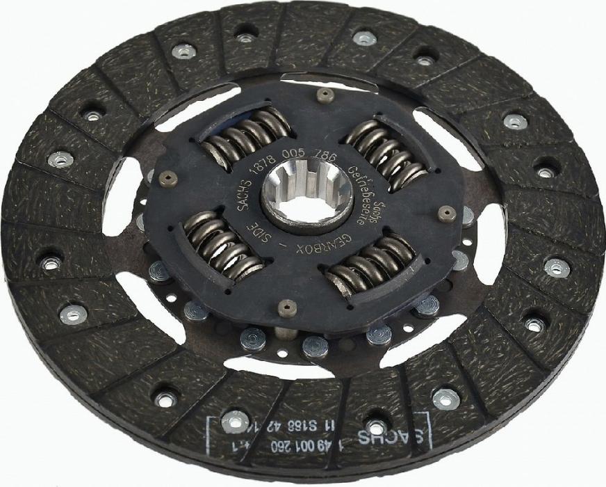 SACHS 1878 005 786 - Clutch Disc autospares.lv