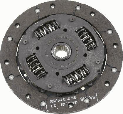 SACHS 1878 001 508 - Clutch Disc autospares.lv