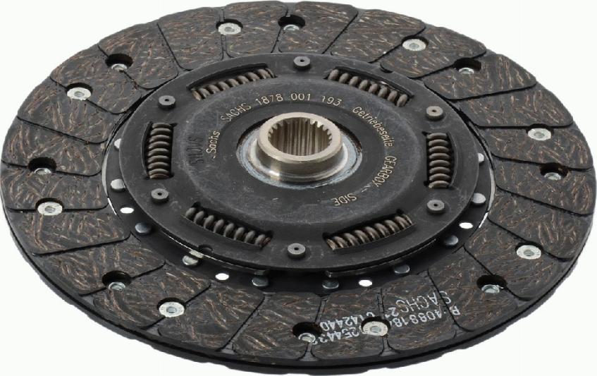 SACHS 1878 001 193 - Clutch Disc autospares.lv