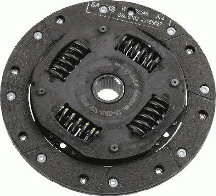 SACHS 1878 003 644 - Clutch Disc autospares.lv