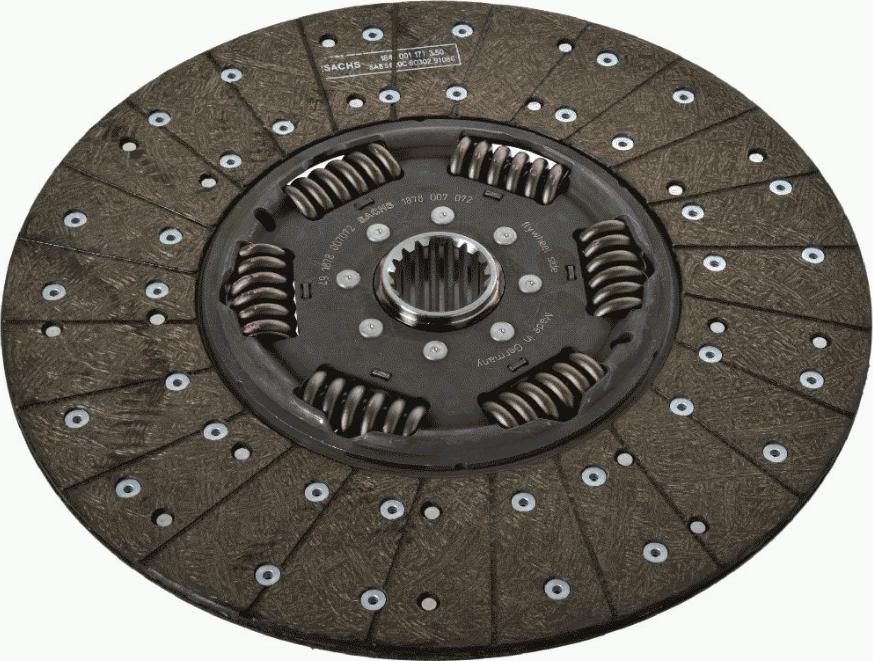 SACHS 1878 007 072 - Clutch Disc autospares.lv