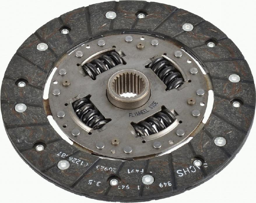 SACHS 1878 077 842 - Clutch Disc autospares.lv