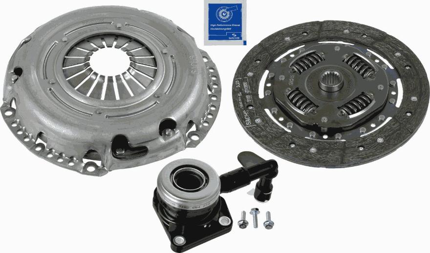 SACHS 3000 990 518 - Clutch Kit autospares.lv