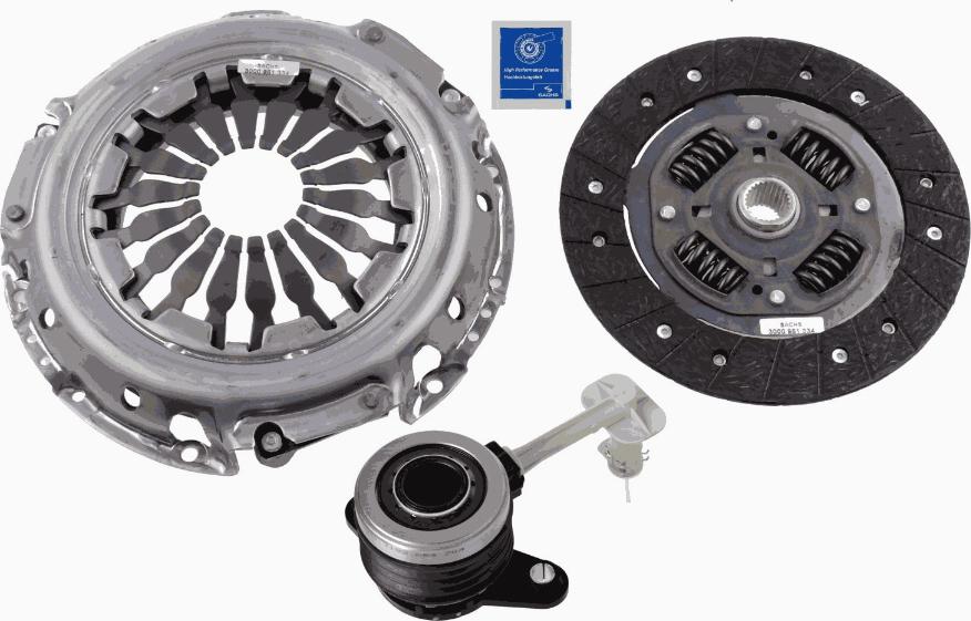 SACHS 3000 990 142 - Clutch Kit autospares.lv