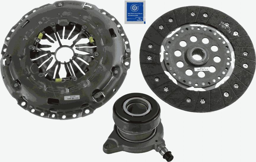 SACHS 3000 990 184 - Clutch Kit autospares.lv