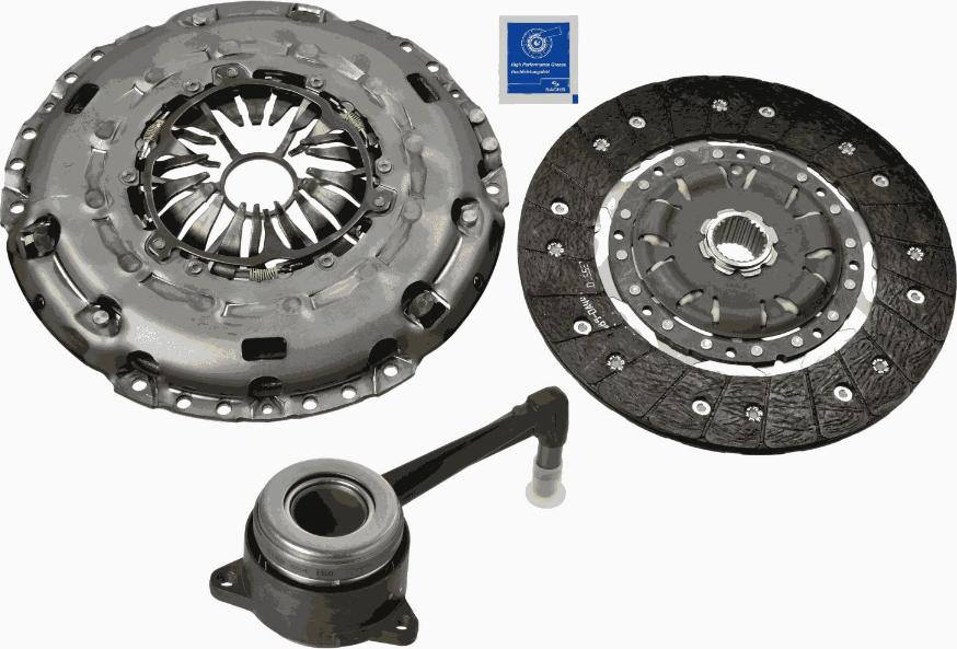 SACHS 3000 990 121 - Clutch Kit autospares.lv