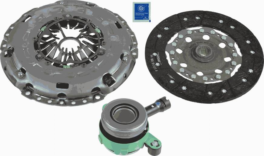 SACHS 3000 990 310 - Clutch Kit autospares.lv