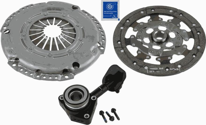 SACHS 3000 990 224 - Clutch Kit autospares.lv