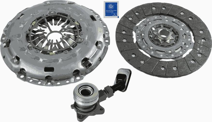 SACHS 3000 990 228 - Clutch Kit autospares.lv