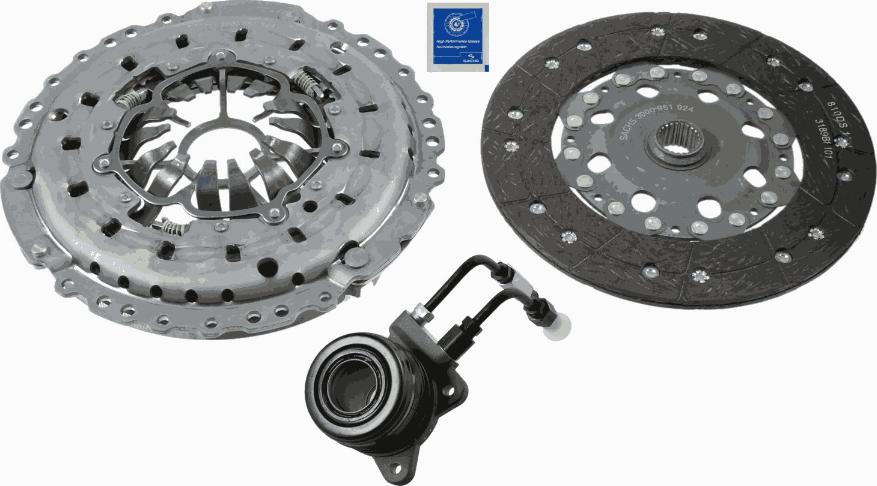 SACHS 3000 990 227 - Clutch Kit autospares.lv