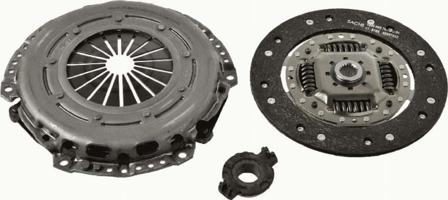 SACHS 3000 950 026 - Clutch Kit autospares.lv