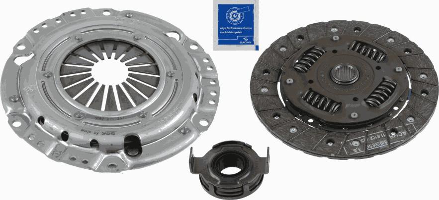 SACHS 3000 950 022 - Clutch Kit autospares.lv