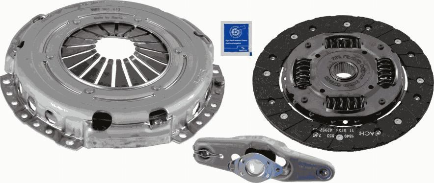 SACHS 3000 950 100 - Clutch Kit autospares.lv