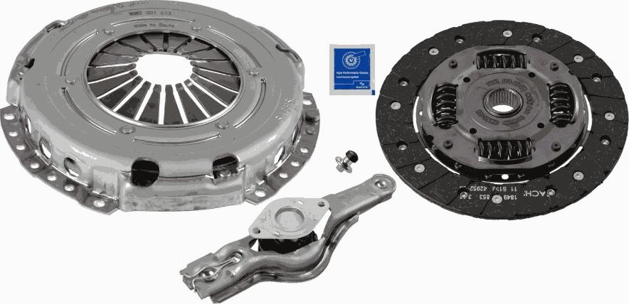 SACHS 3000 950 103 - Clutch Kit autospares.lv