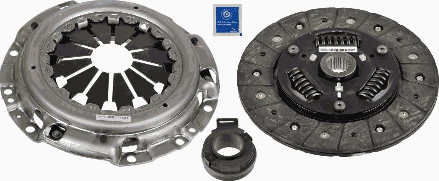 SACHS 3000 951 448 - Clutch Kit autospares.lv