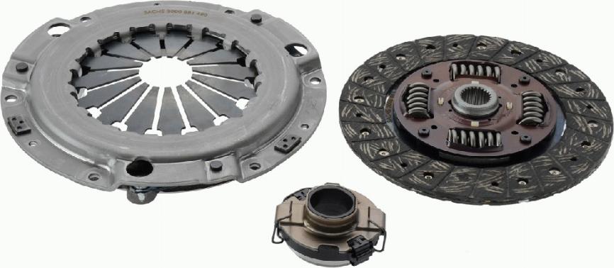 SACHS 3000 951 466 - Clutch Kit autospares.lv