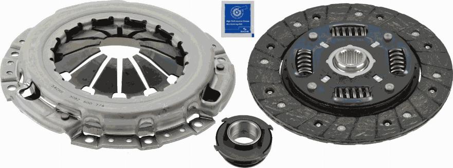 SACHS 3000 951 475 - Clutch Kit autospares.lv