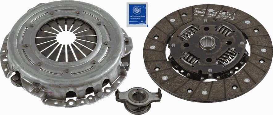 SACHS 3000 951 089 - Clutch Kit autospares.lv