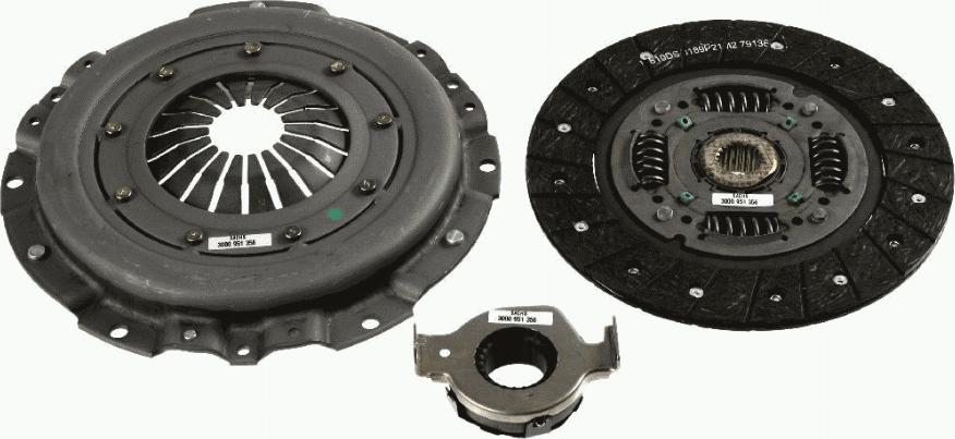 SACHS 3 000 951 356 - Clutch Kit autospares.lv