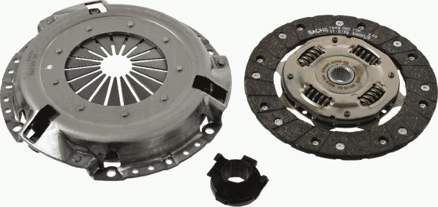 SACHS 3000 951 204 - Clutch Kit autospares.lv