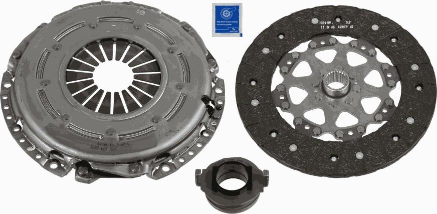 SACHS 3000 970 114 - Clutch Kit autospares.lv