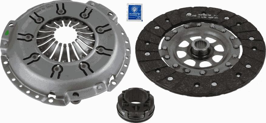 SACHS 3000 851 602 - Clutch Kit autospares.lv