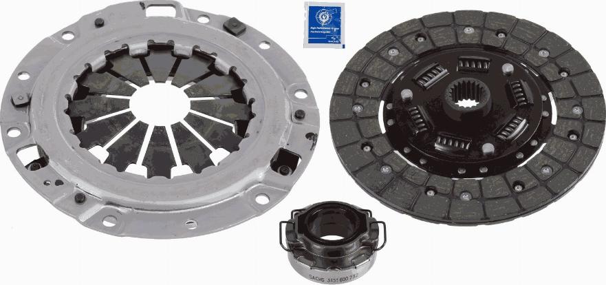 SACHS 3000 858 301 - Clutch Kit autospares.lv