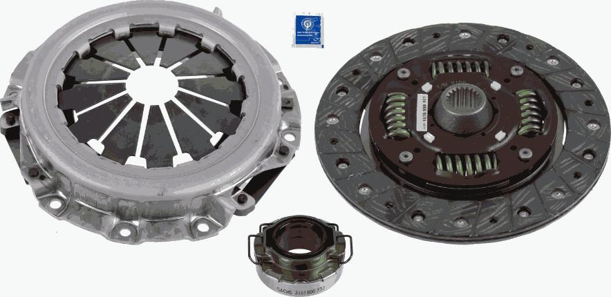 SACHS 3000 836 401 - Clutch Kit autospares.lv