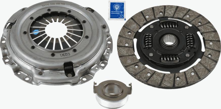 SACHS 3 000 821 601 - Clutch Kit autospares.lv