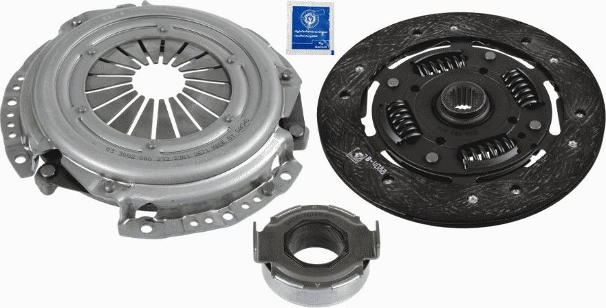 SACHS 3000 368 001 - Clutch Kit autospares.lv