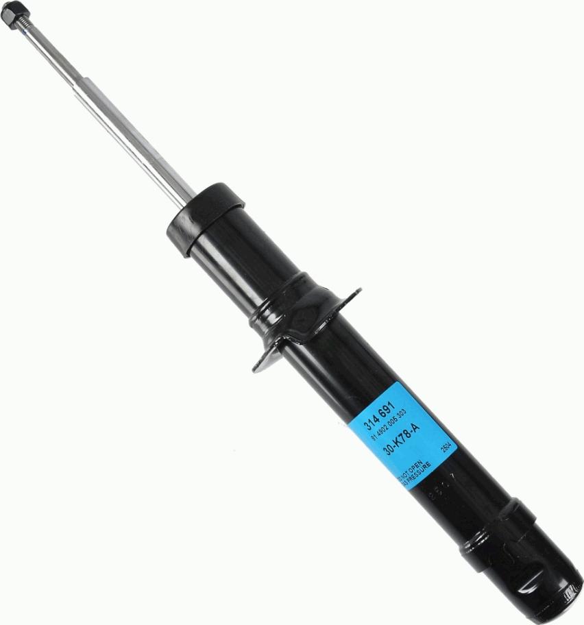 SACHS 314 691 - Shock Absorber autospares.lv