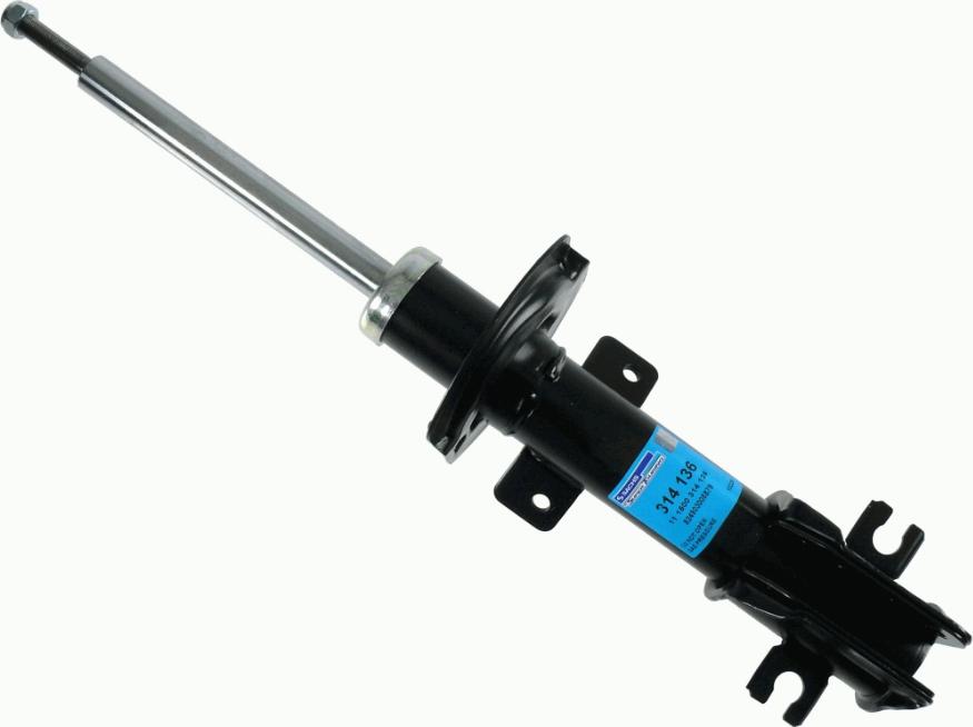 SACHS 314 136 - Shock Absorber autospares.lv