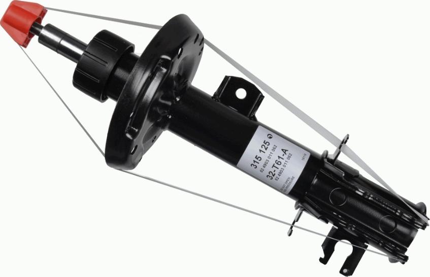 SACHS 315 125 - Shock Absorber autospares.lv