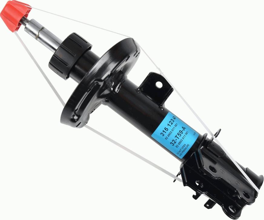 SACHS 315 123 - Shock Absorber autospares.lv