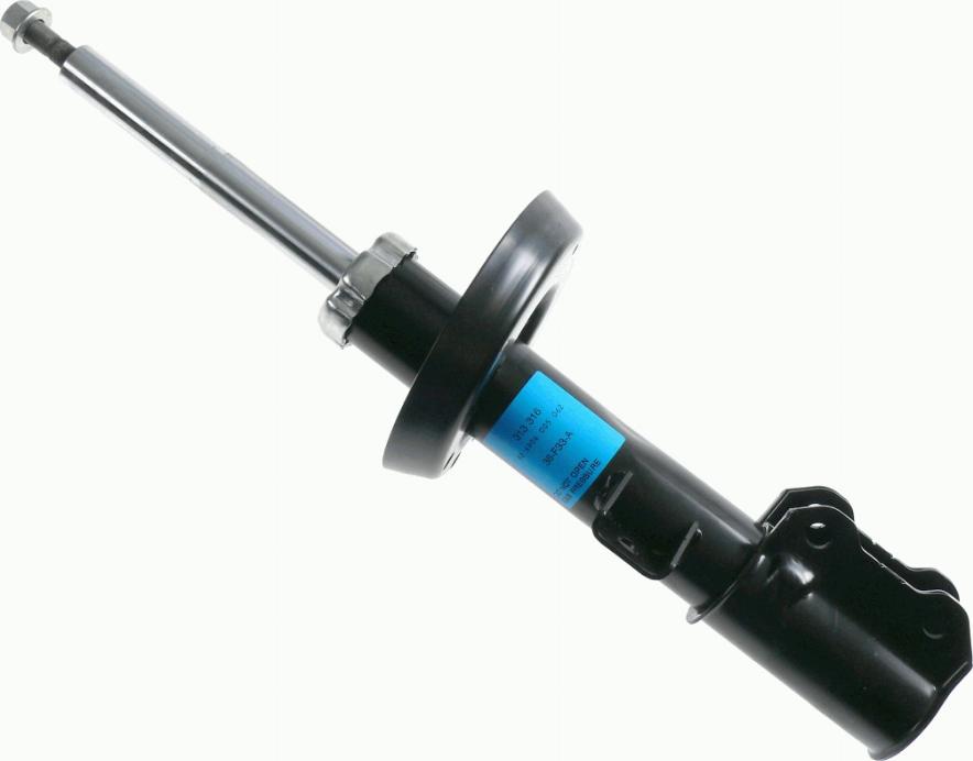 SACHS 313 316 - Shock Absorber autospares.lv