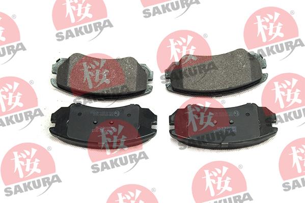 SAKURA 600-40-4780 - Brake Pad Set, disc brake autospares.lv