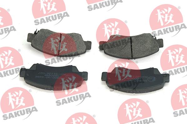 SAKURA 600-40-6696 - Brake Pad Set, disc brake autospares.lv