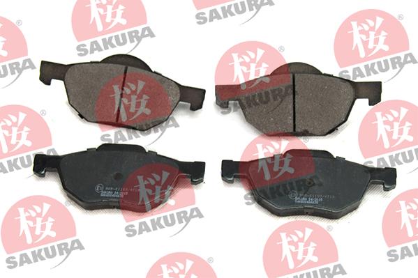 SAKURA 600-40-6638 - Brake Pad Set, disc brake autospares.lv