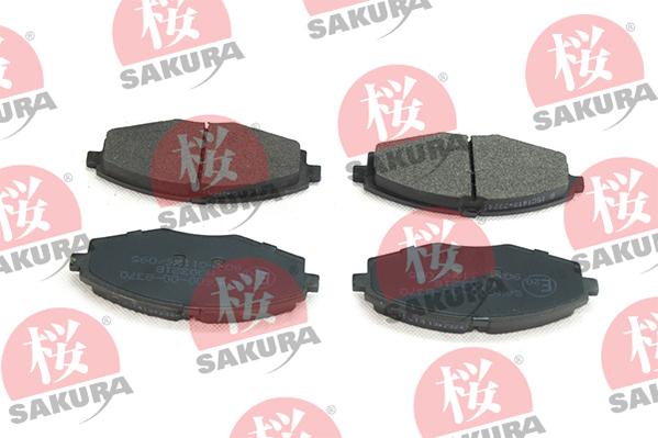 SAKURA 600-00-8370 - Brake Pad Set, disc brake autospares.lv