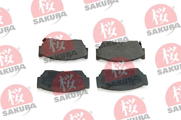 SAKURA 600-10-4060 - Brake Pad Set, disc brake autospares.lv