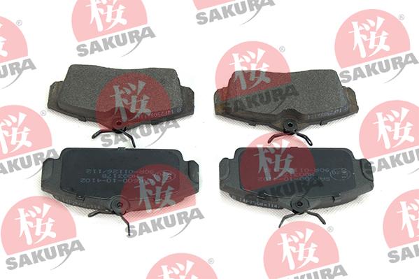 SAKURA 600-10-4102 - Brake Pad Set, disc brake autospares.lv