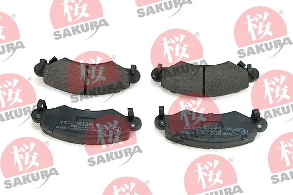 SAKURA 600-80-1680 - Brake Pad Set, disc brake autospares.lv