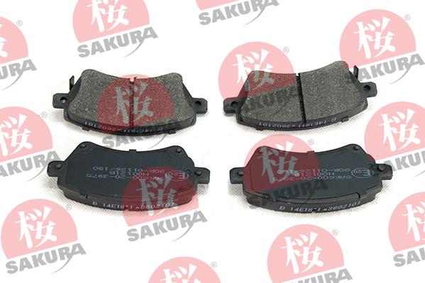 SAKURA 600-20-3975 - Brake Pad Set, disc brake autospares.lv