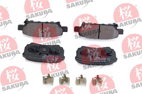 SAKURA 601-50-4350 - Brake Pad Set, disc brake autospares.lv