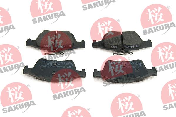 SAKURA 601-30-3540 - Brake Pad Set, disc brake autospares.lv