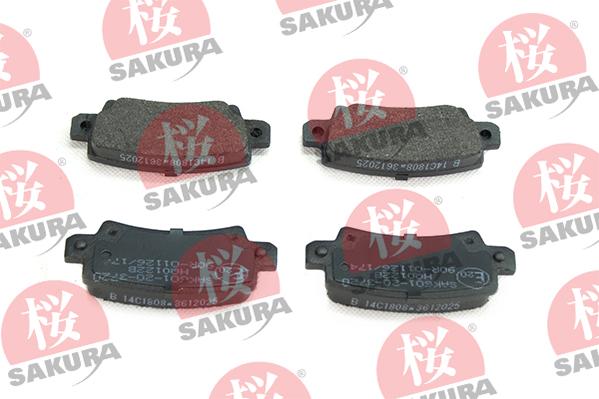 SAKURA 601-20-3720 - Brake Pad Set, disc brake autospares.lv
