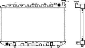 SAKURA Automotive 4341-1006 - Radiator, engine cooling autospares.lv