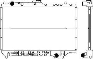 SAKURA Automotive 1450-0101 - Radiator, engine cooling autospares.lv